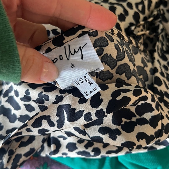 Womens Princess Polly Leopard Print Satin Slit Slip Dress nbd uprichard Costello - Picture 9 of 9